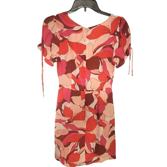 NWT Olivaceous 70s Retro Print Floral Midi Dress Size Small - Picture 2 of 6